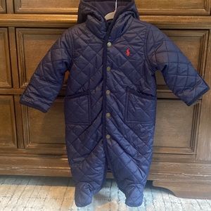 Polo Ralph Lauren Baby Boys Water-Repellent Hooded Barn Bunting One Piece